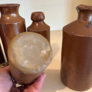 ANTIQUE CROCKERY BOTTLES GROUPING - P254