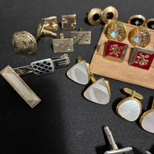VIntage Cufflinks and Tie Clips - N305