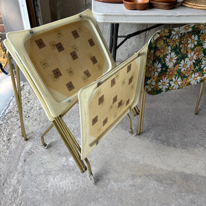 Vintage Grouping (5 TV Trays and Wooden Items) - M368