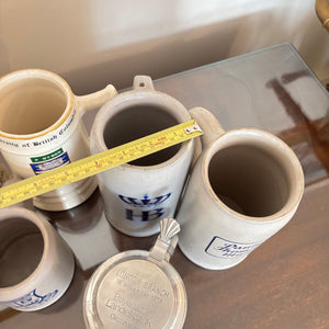 VINTAGE CROCKERY STEINS GROUPING - P179
