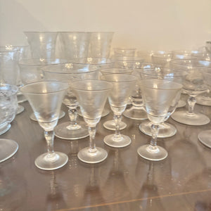 VINTAGE STEMWARE GROUPING - P107