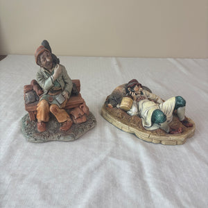 B429 Pair of vintage Naturecraft figurines