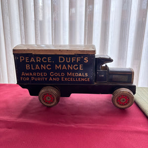 ANTIQUE PEARCE, DUFF'S TRUCK BISCUIT TIN - P146