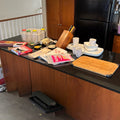 B129 Kitchen Grouping (cutting board and more)***items on counter top ONLY