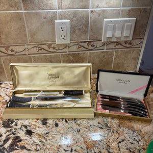 Vintage Carving Knife Set and Stainless Steel Knife Set - M336