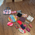 E898 Wallets, makeup bags and more grouping