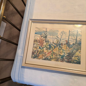 Set of 4 Vintage 20.5” x 16.5” Framed Cecile Johnson Prints - M321