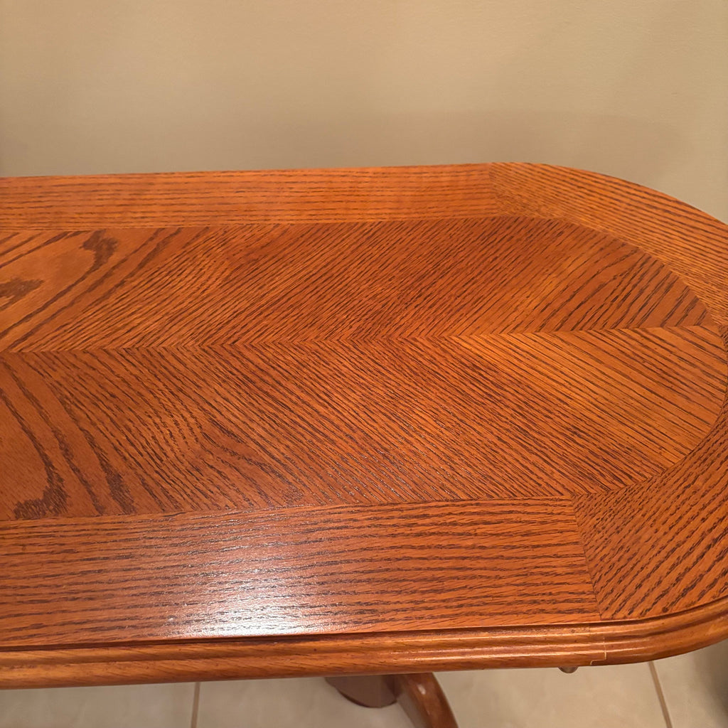 F201 Vintage Solid wood hall/sofa/accent table with oval top