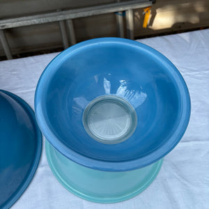 Vintage Ambre Blue Pyrex Bowls R380