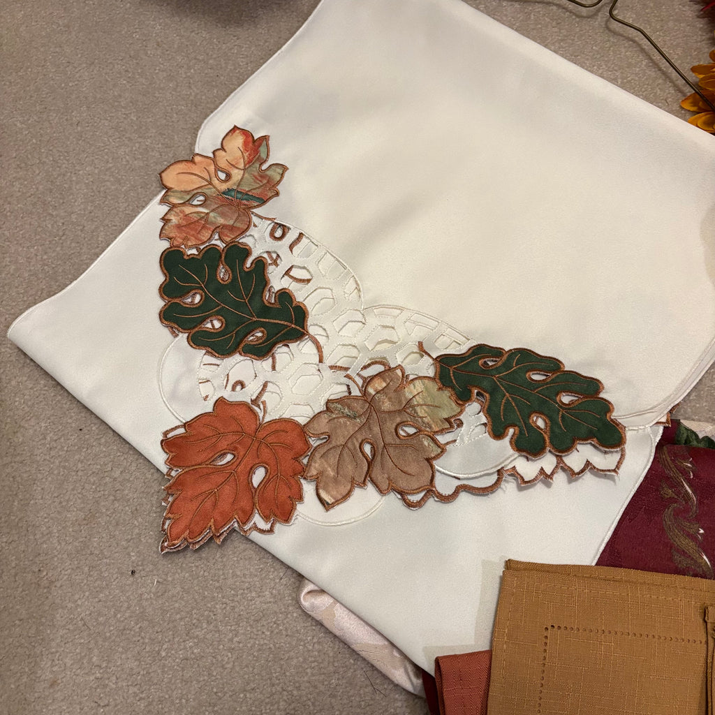 F844 Fall decor grouping (faux sunflowers and more)