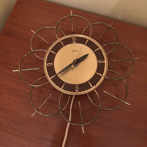 11.25" MCM Electric Wall Clock - R318