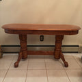 F201 Vintage Solid wood hall/sofa/accent table with oval top