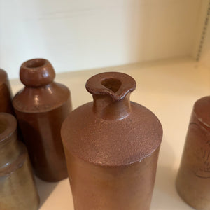 ANTIQUE CROCKERY BOTTLES GROUPING - P254