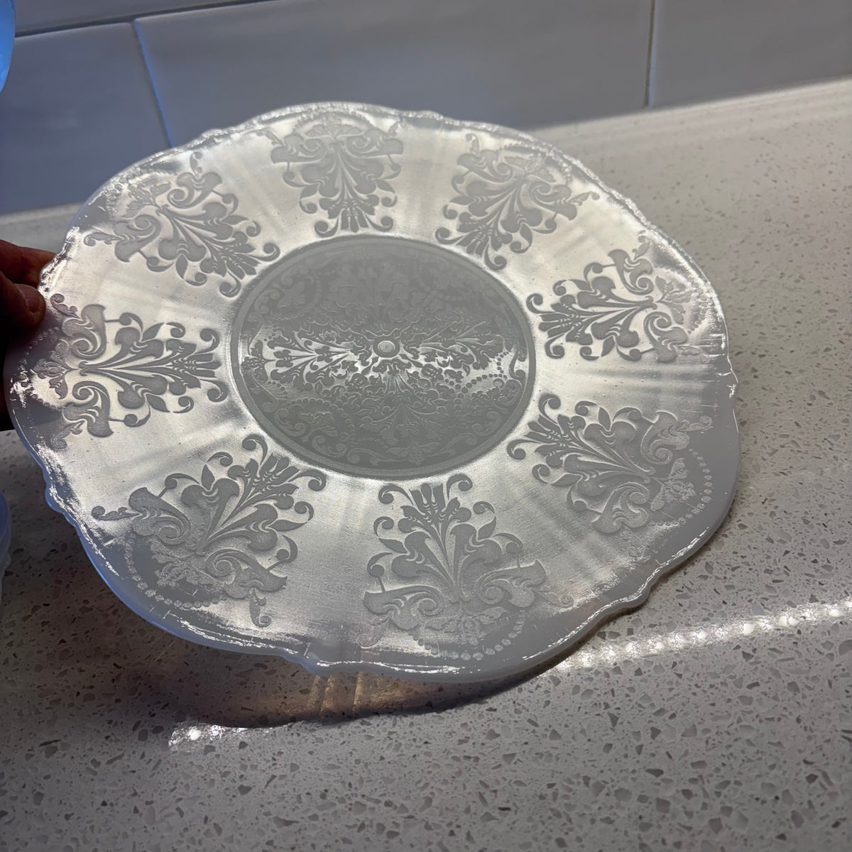 X247 Vintage art glass grouping (Desert plates and more)