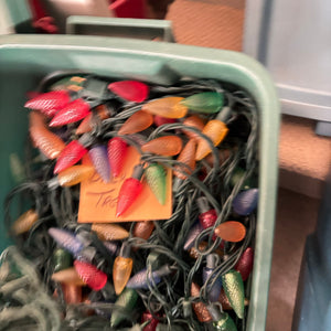 2 Bins of Outdoor Christmas Lights - O163