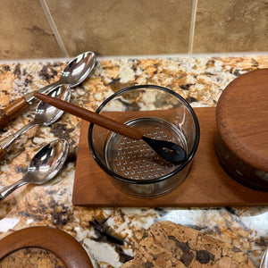 Mid Century Modern Wooden Flatware and More Grouping - M339