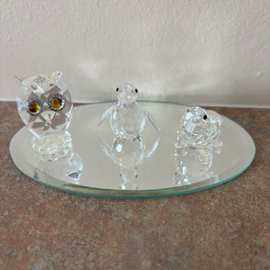 B467 Swarovski Crystal figurines grouping (Owl and more)