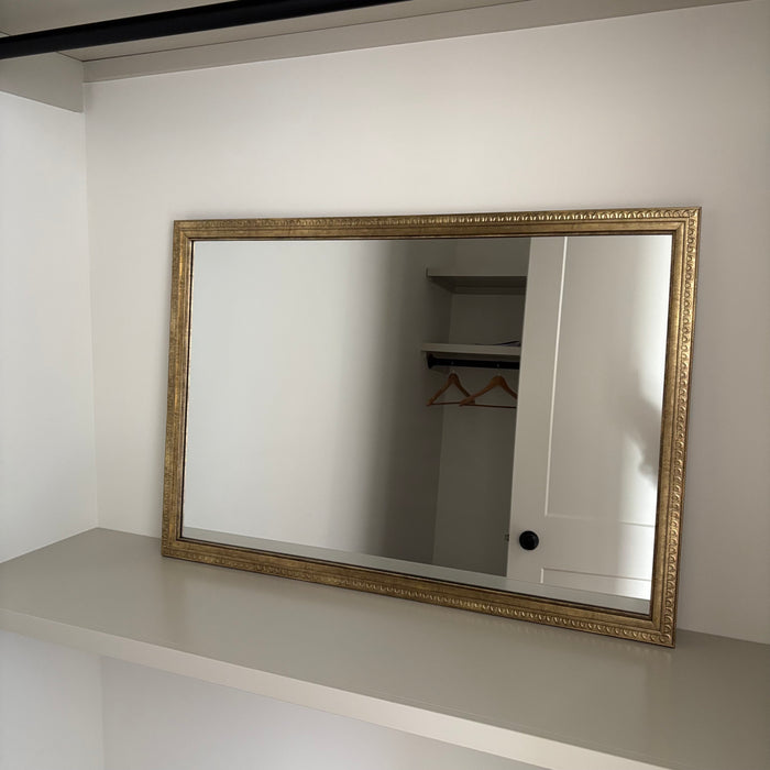 27” x 39” Gold Framed Wall Mirror - L355