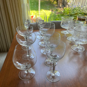 Vintage Stemware Grouping  - M100