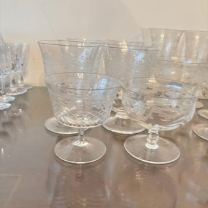 VINTAGE STEMWARE GROUPING - P107
