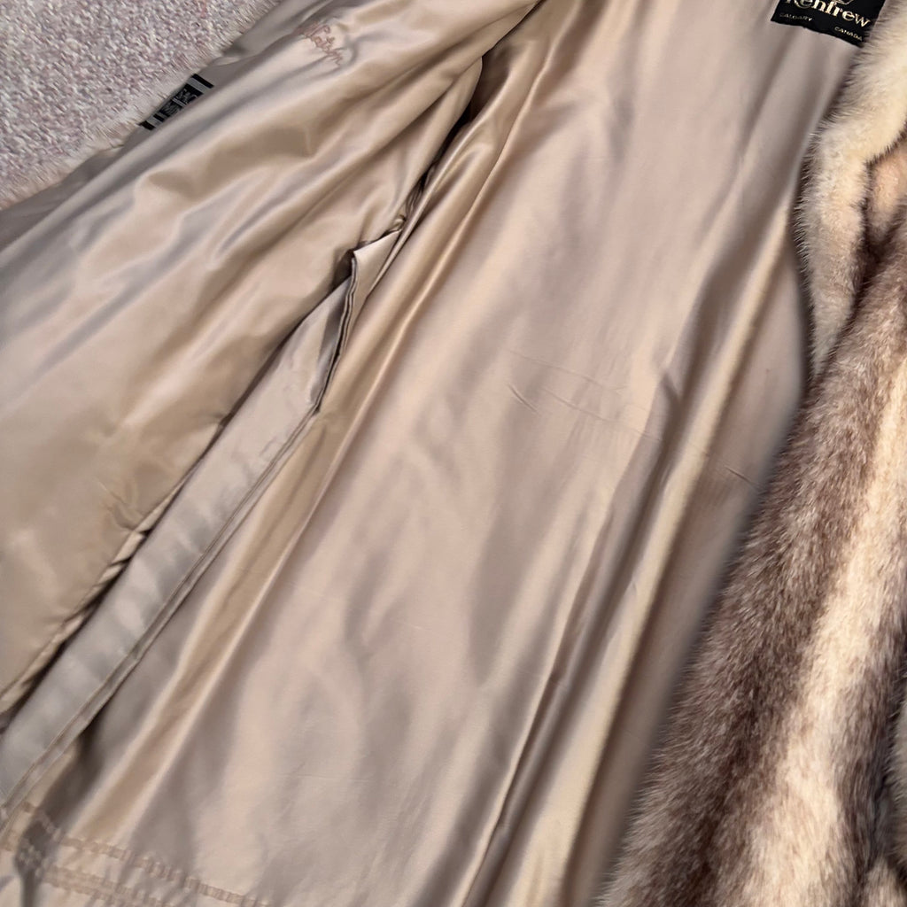 K402 2 vintage fur coats and vintage fur shawl