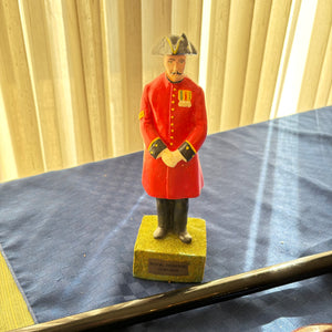 ENGRAVED WALKING STICK, WOODEN BATTON AND WODEN FIGURINE - P298