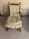 K507B Vintage rocking chair with solid wood frame