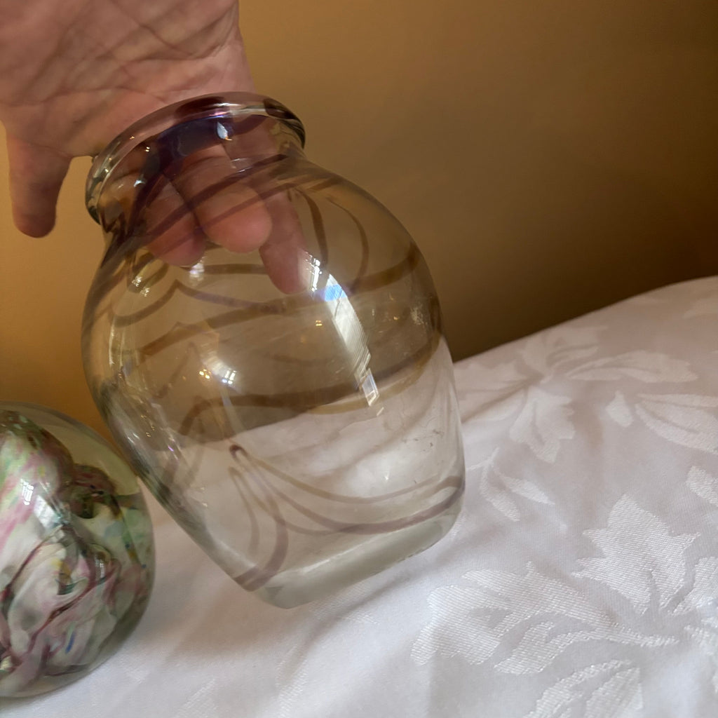 E110 Vintage art glass grouping