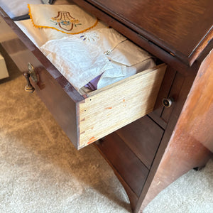 VINTAGE CHINA CABINET WITH SECRETARY DESK (CONTENTS NOT INCLUDED) - P103