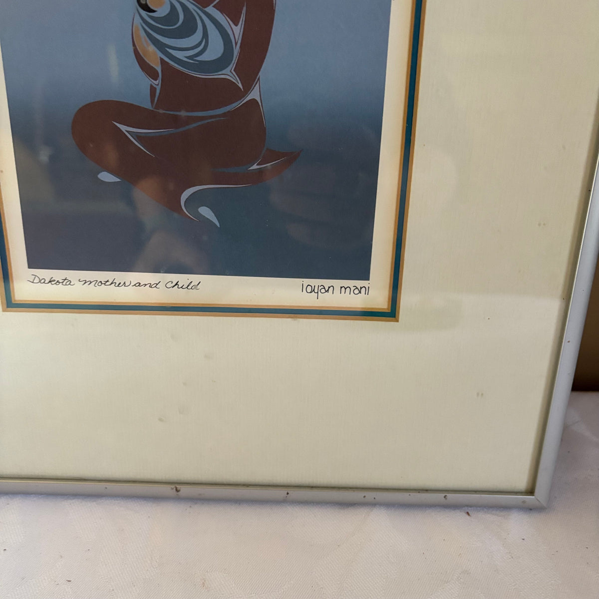 E149 Framed artwork and carving grouping