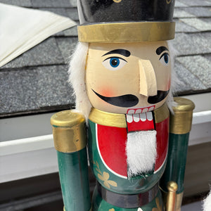 Tall Wooden Nutcracker Grouping (middle is missing its nose) - R428