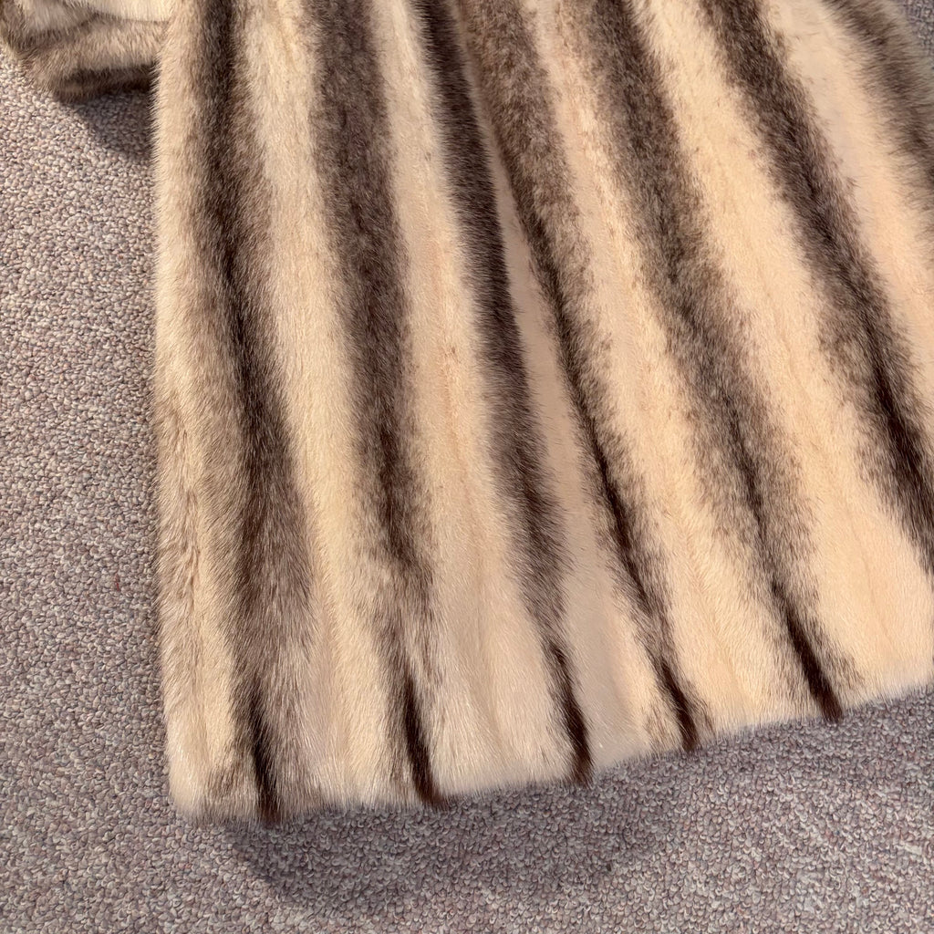 K402 2 vintage fur coats and vintage fur shawl