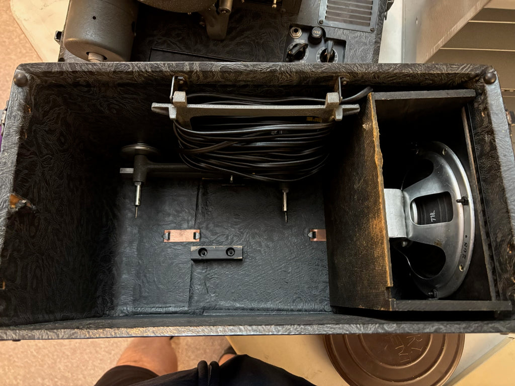 K510B Bell & Howell Model 556 Filmosound Specialist 16mm movie projector grouping