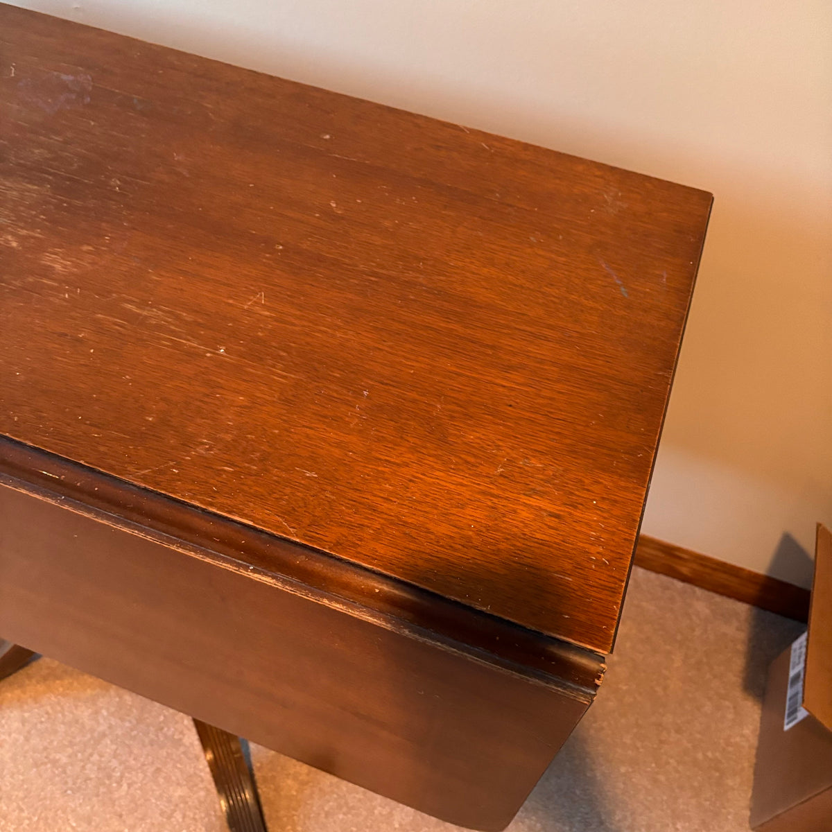 X238 Vintage Solid Wood Duncan Fyfe style Drop leaf dining table