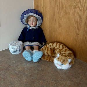 B461 Collectibles grouping (antique doll and more)