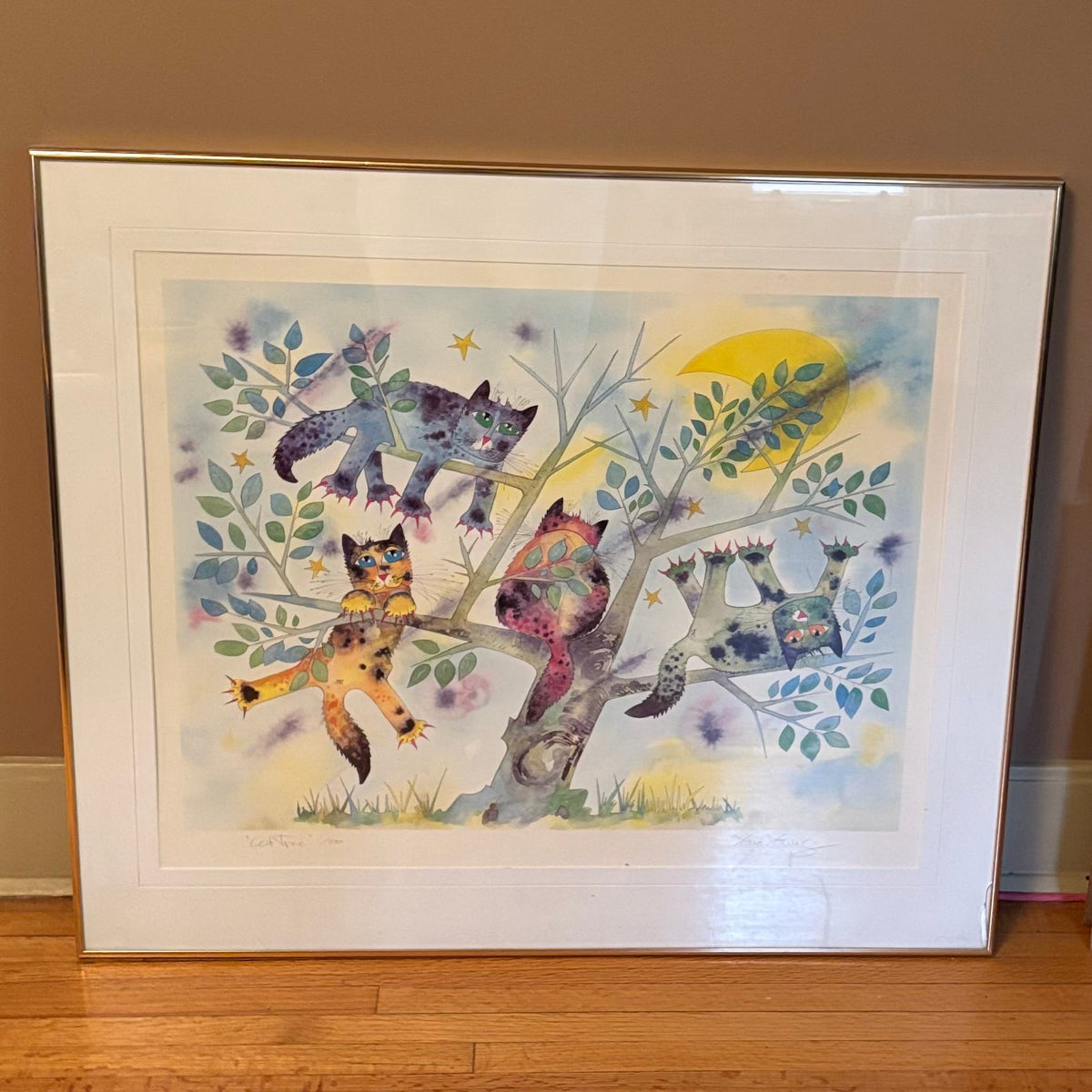 E113 Cat tree print 1/950 (29” x 33.25”)