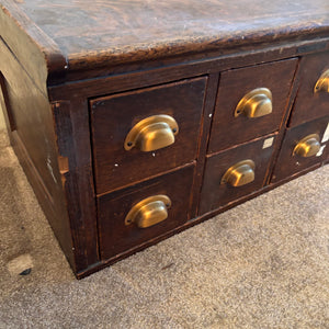 SOLID WOOD ANTIQUE LIBRARY CARD CATALOGUE - P223