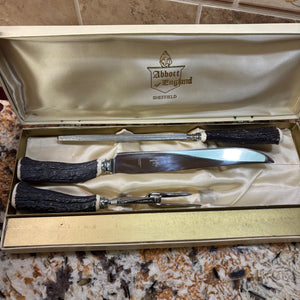 Vintage Carving Knife Set and Stainless Steel Knife Set - M336