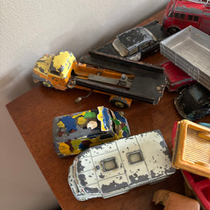 Vintage Cast and Plastic Toy Cars Grouping - N312