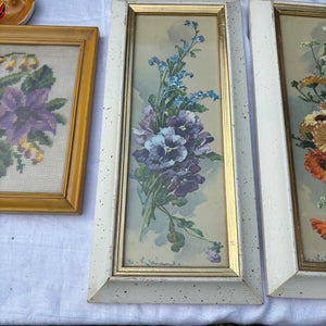 Vintage Artwork and Pottery Grouping - R417