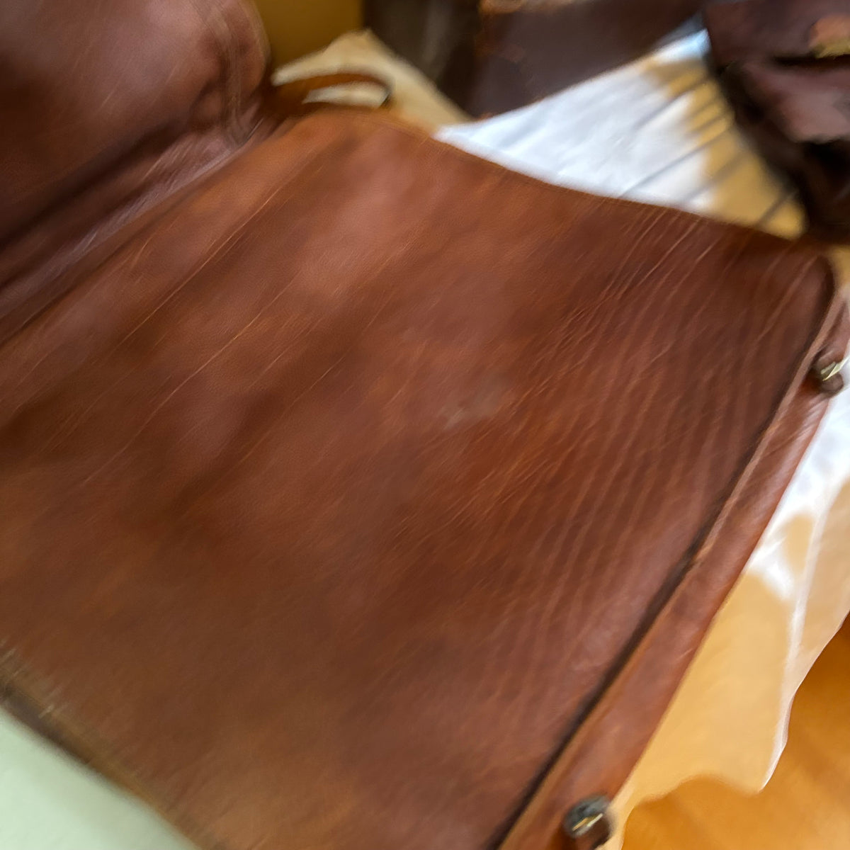 E121 Vintage leather bags grouping