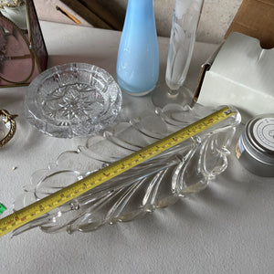 Home Decor Grouping (Glass Flower Vases and More) - M369