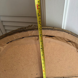 33" X 24" VINTAGE WALL MIRROR WITH CURVED FRAME - P239
