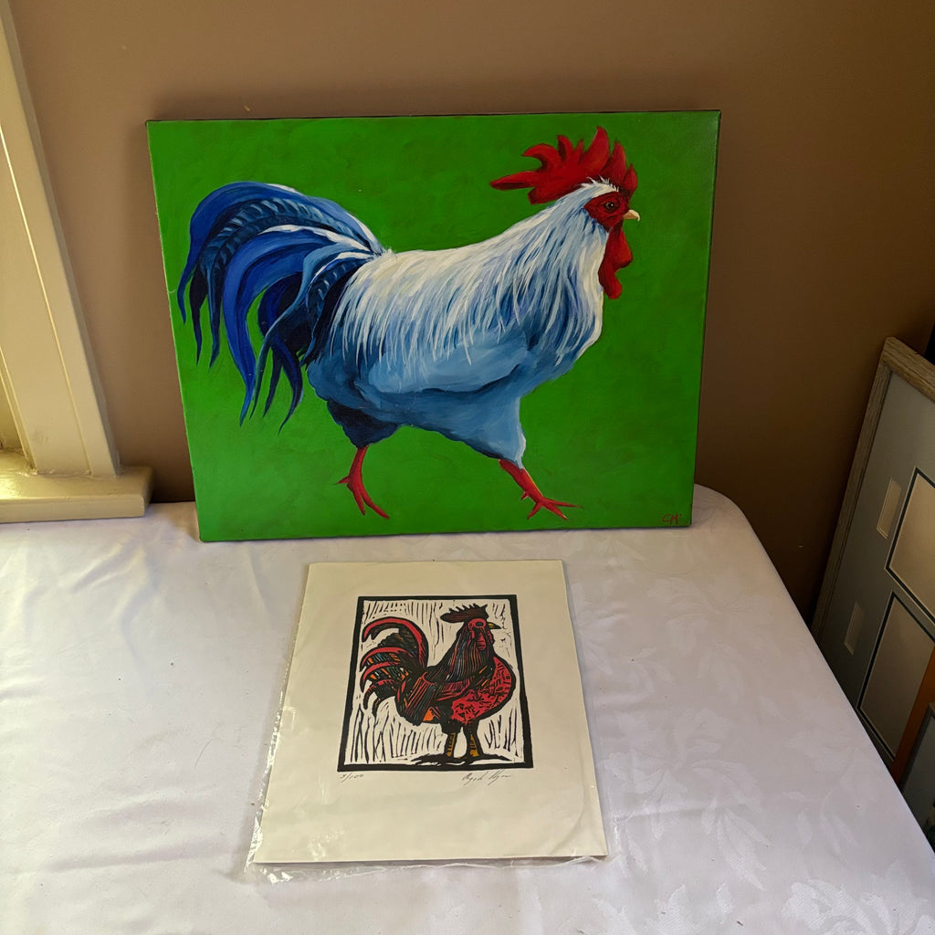E153 Rooster artwork grouping