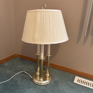 Single 25” Tall Table Lamp (shade is ripped) - C407