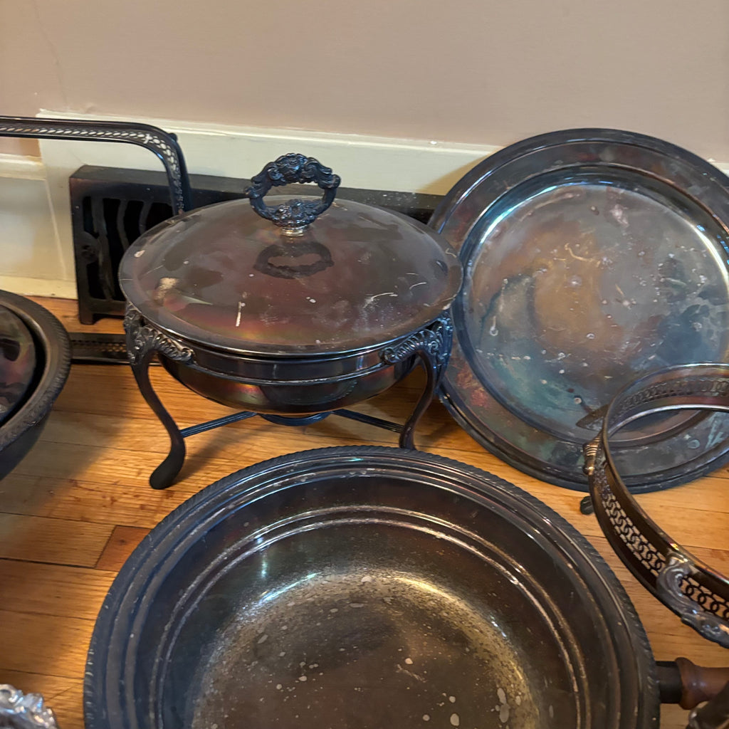 E100 Vintage silver plated pieces