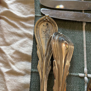 VINTAGE SILVER PLATED FLATWARE AND MORE GROUPING - P348