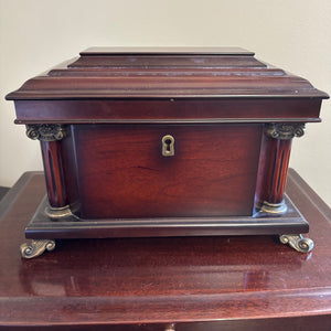Bombay Co. Jewelry Box and Pacific Silver Cloth Silverware Chest - N310