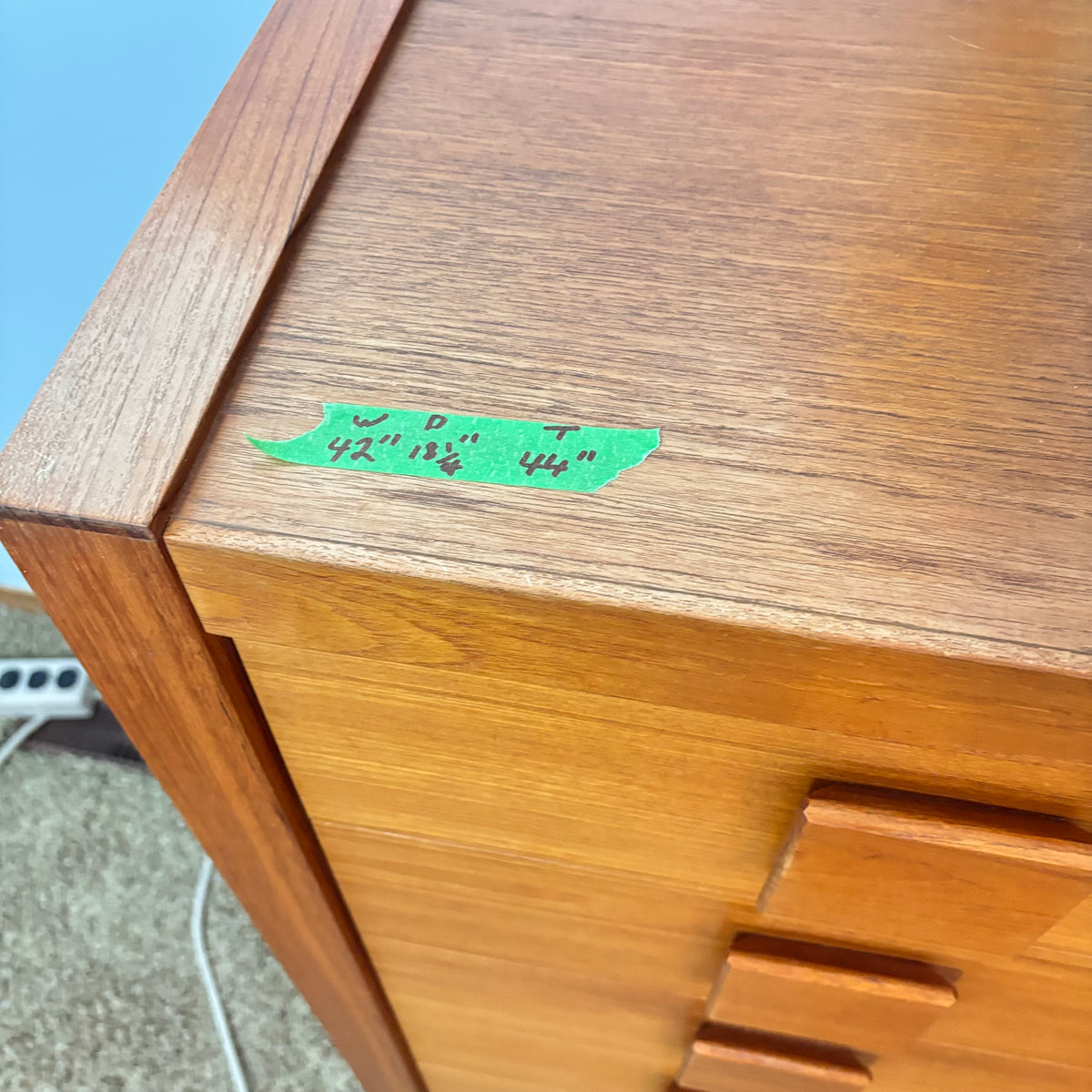 K324A 1979 Made in Canada Solid Wood with Teak veneer armoire