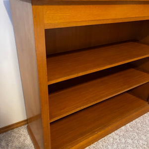 Mid Century Modern Wood Room Divider/Book Case with Plant Stand (some damage on top) - Z146